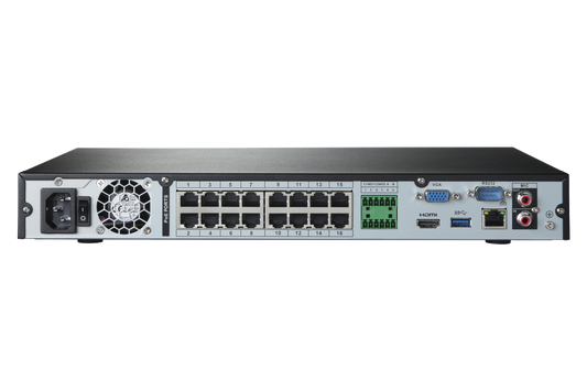 Lorex 4K (16 Camera Capable) 6TB Wired NVR System with Nocturnal 3 Smart IP Bullet Cameras with Motorized Varifocal Lens