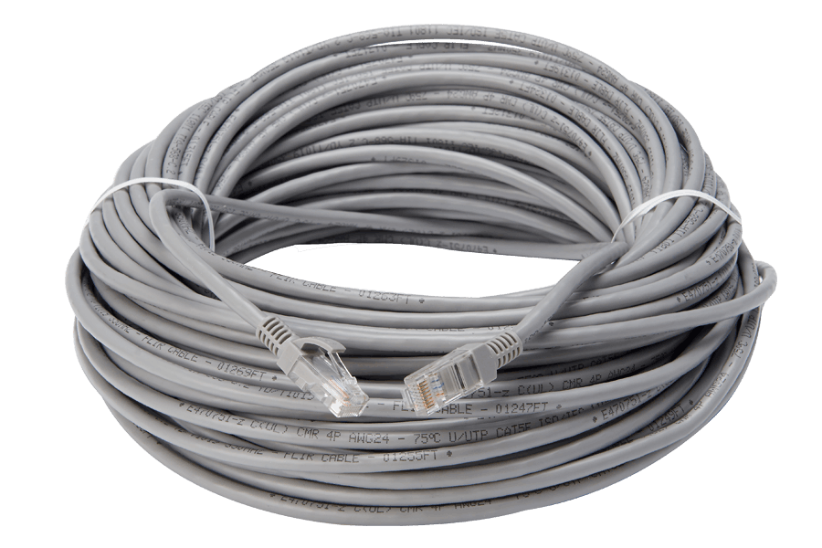 300FT CAT5e Extension Cable, Fire Resistant and In-Wall Rated, CMR type (Riser)