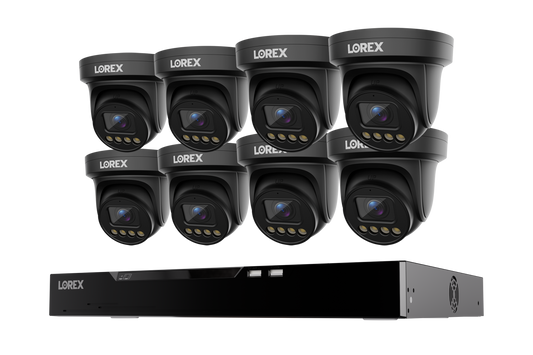 Lorex Connect X Series 4K 16-Channel Wired NVR System with X3 Turret Security Cameras - 4TB
