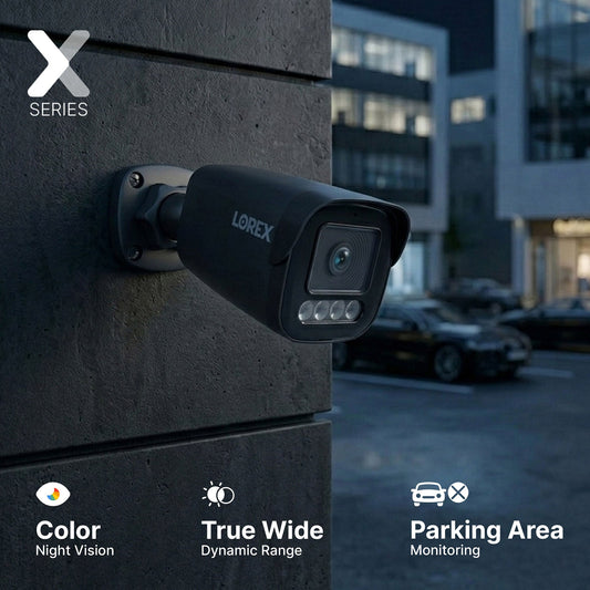 Lorex Connect X Series 4K 32-Channel Wired NVR System with X3 Bullet Security Cameras - 8TB