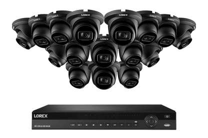 Lorex 4K (16 Camera Capable) 6TB Wired NVR System with Nocturnal 3 Smart IP Dome Cameras with Listen-In Audio and 30FPS