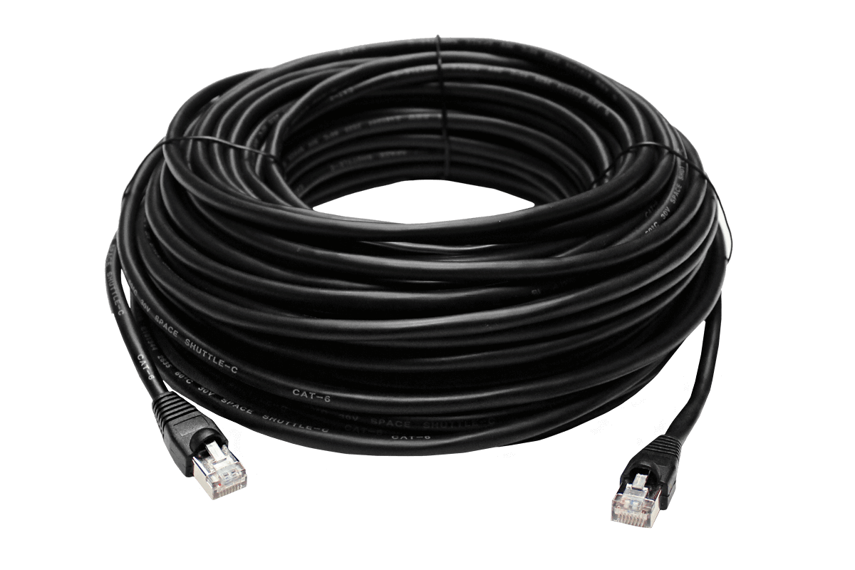 CAT6 Outdoor Extension Cable, Weather Shielded, cUL CMR Riser Rated, UV Treated, Direct Burial Underground