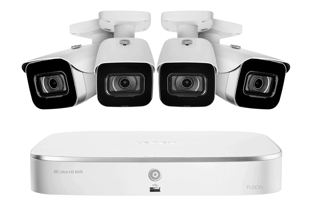 8-Channel Fusion NVR System with 4K (8MP) IP Cameras