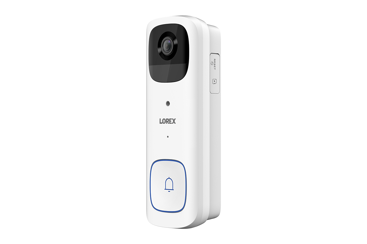 Lorex 2K Wi-Fi Video Doorbell (Battery-Operated) with Wi-Fi Chimebox (32GB)