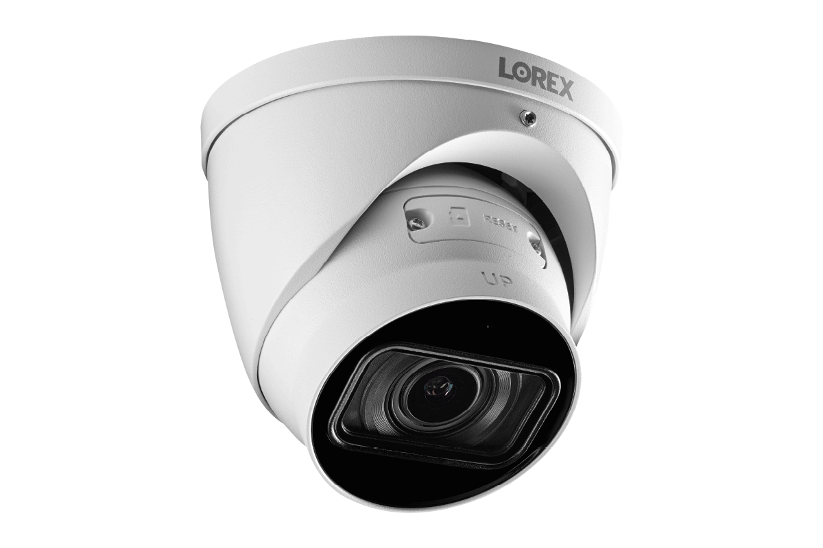 Lorex 4K IP Wired Dome Security Camera with Listen-In Audio, Motorized Varifocal Lens and Real-Time 30FPS Recording
