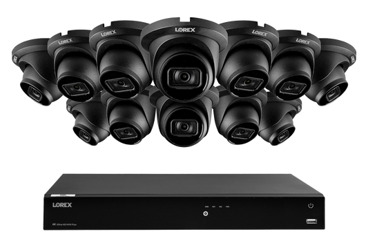 Lorex Fusion Series 4K 16 Camera Capable (Wired or Fusion Wi-Fi) 6TB Wired NVR System with A14 IP Dome Cameras