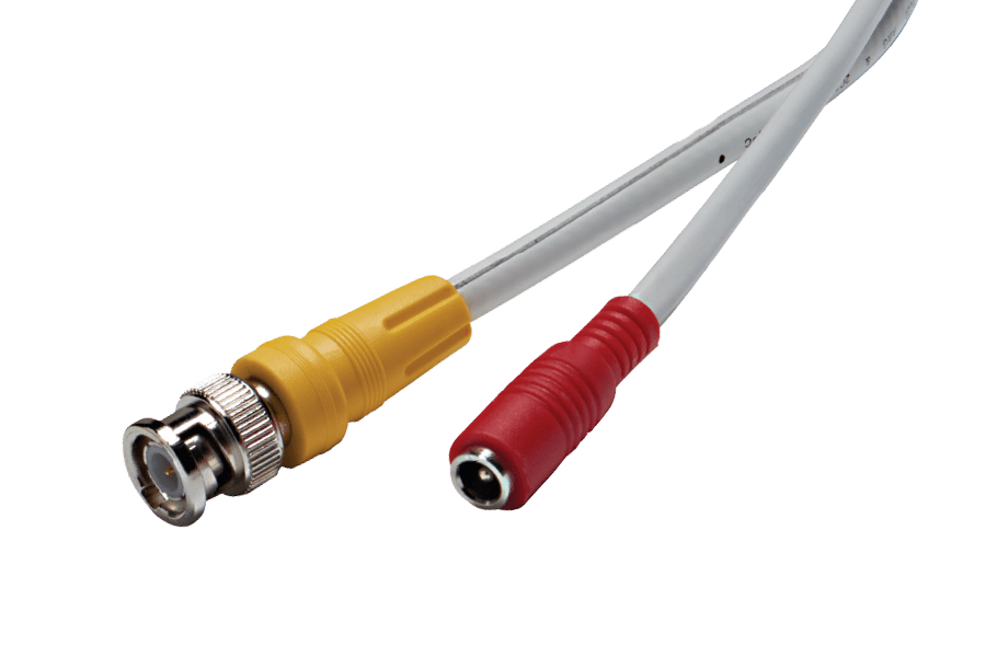 250FT high performance BNC Video/Power Cable & 12V Power Adapter for Lorex security camera systems