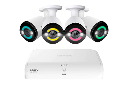Lorex 4K+ 12MP 16 Camera Capable (8 Wired + 8 Fusion Wi-Fi ) 2TB Wired NVR System with H30 IP Bullet Cameras