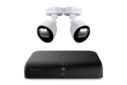Lorex Fusion 4K 12 Camera Capable (8 Wired + 4 Wi-Fi) 2TB Wired DVR System with Active Deterrence Bullet Cameras