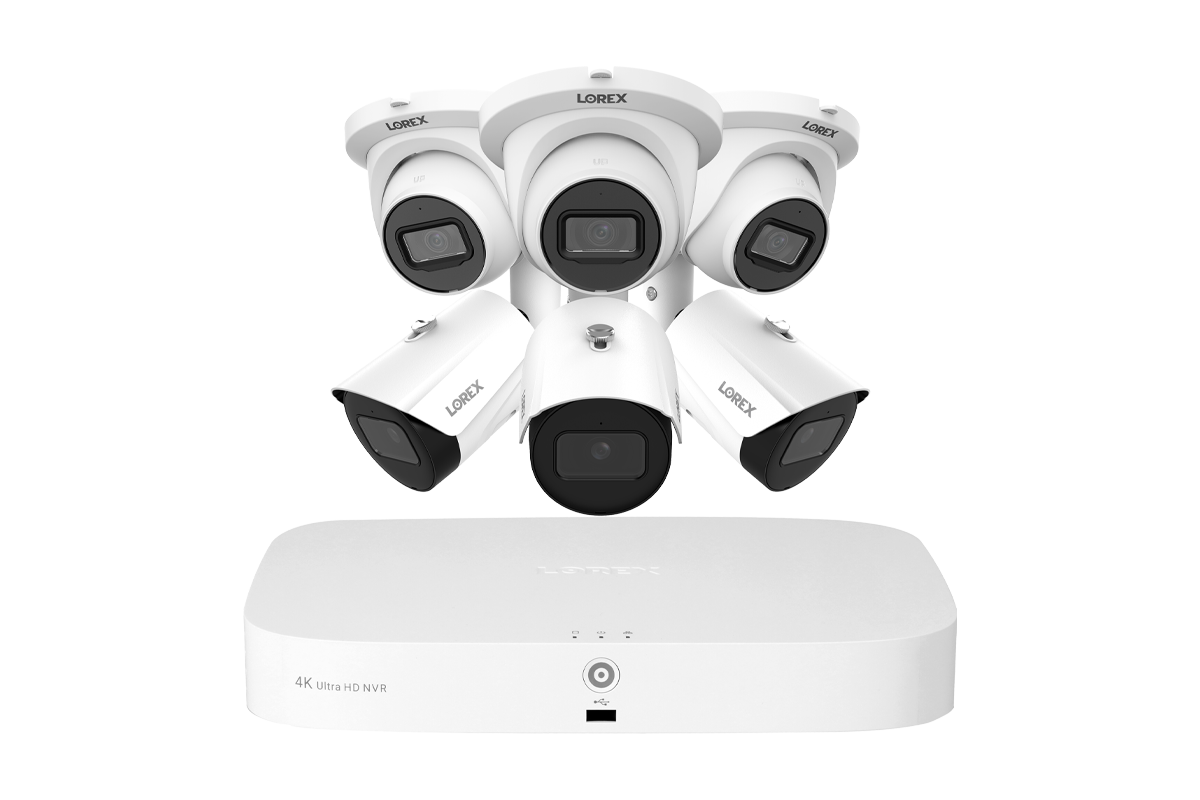 Lorex Fusion NVR with IP Dome and Bullet Cameras - 4K 16-Channel 2TB Wired System