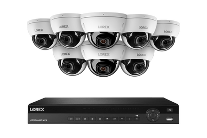 Lorex Elite Series 4K 16 Camera Capable 6TB Wired NVR System with 4MP (2K) A4 IP Dome Cameras