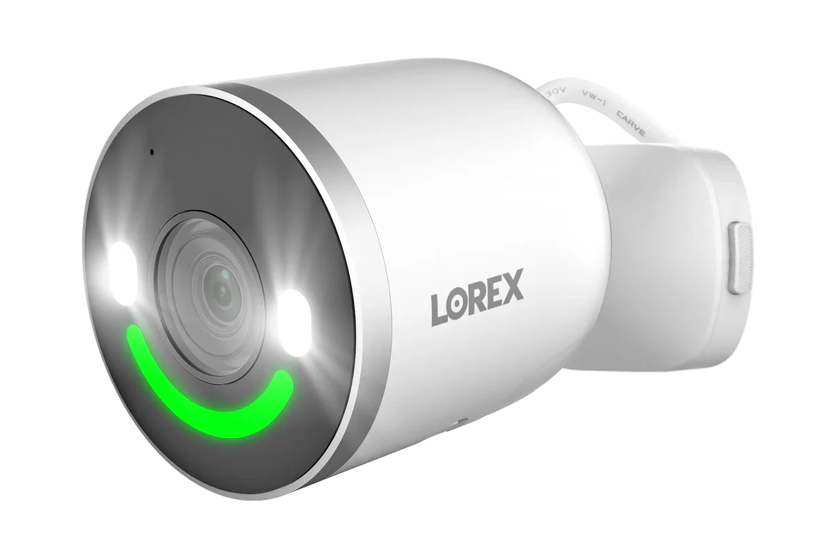 Lorex Fusion 4K 20-Channel (16 Wired and 4 Wi-Fi) 2TB DVR System with 8 Analog Active Deterrence Cameras and Two 4K Smart Security Lighting Indoor/Outdoor Wi-Fi Cameras