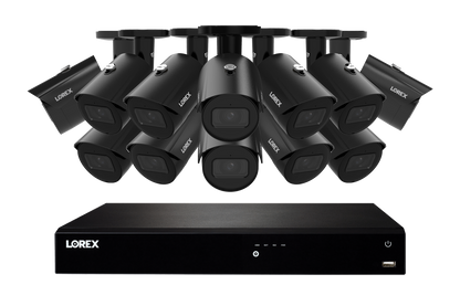 Lorex Fusion Series 4K 16 Camera Capable (Wired or Fusion Wi-Fi) 6TB Wired NVR System with A14 IP Bullet Cameras