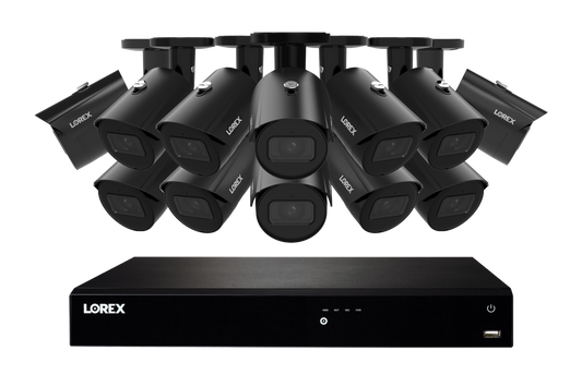 Lorex Fusion Series 4K 16 Camera Capable (Wired or Fusion Wi-Fi) 6TB Wired NVR System with A14 IP Bullet Cameras