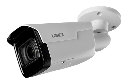 Lorex 4K IP Wired Bullet Security Camera with Motorized Varifocal Lens and Real-Time 30FPS Recording