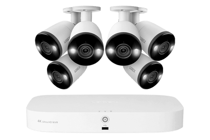 4K 8-Channel 2TB Wired NVR System with Smart Deterrence and Smart Motion Detection Cameras