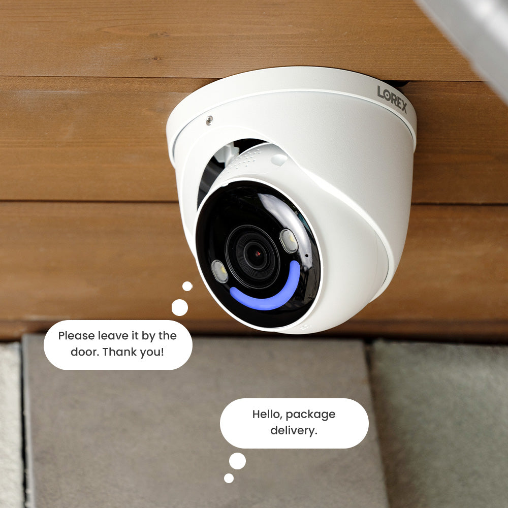 Lorex 4K+ 12MP 16 Camera Capable (8 Wired + 8 Fusion Wi-Fi ) 2TB Wired NVR System with H30 IP Turret Cameras