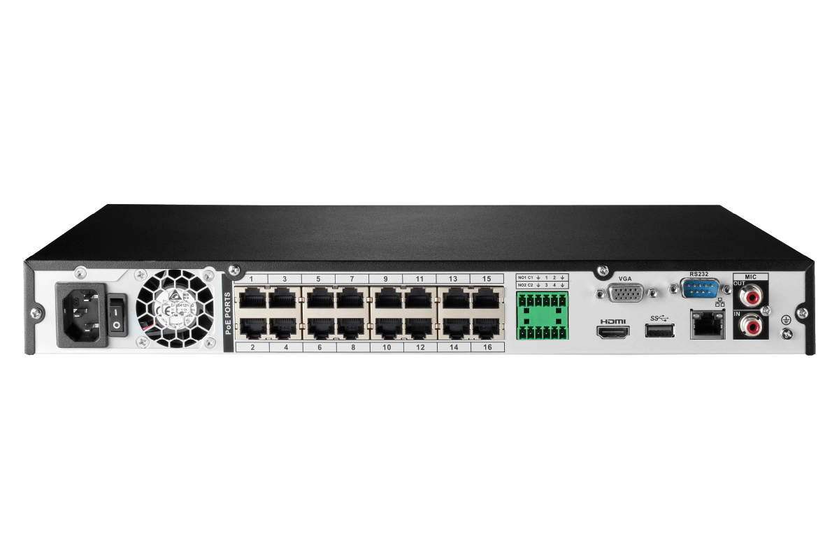 4K 16-Channel Network Video Recorder with Smart Motion Detection and Voice Control