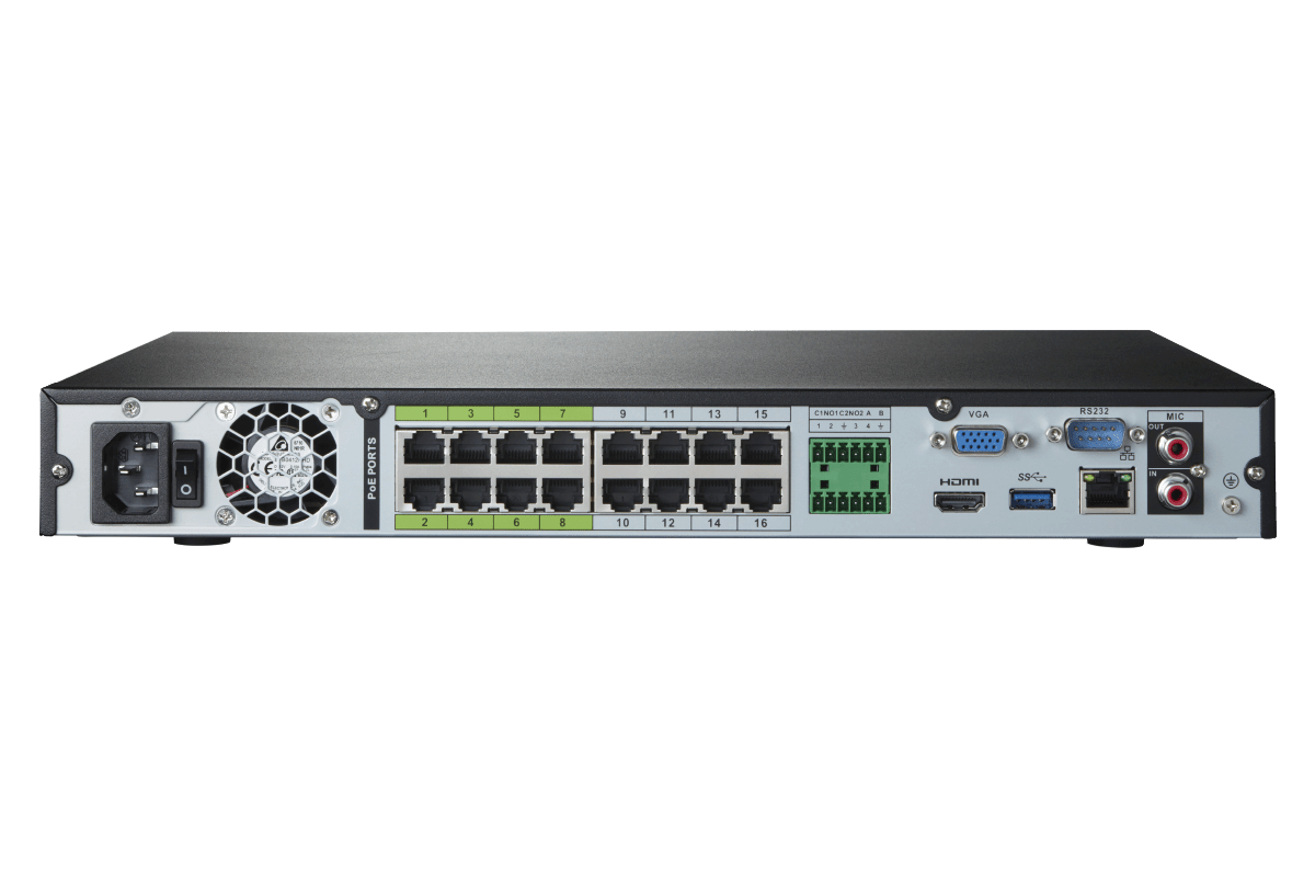 4K Ultra HD 32-Channel Security NVR with Lorex Cloud Connectivity and 8TB Hard Drive