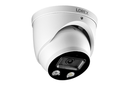 4K Ultra HD 8-Channel Fusion NVR System with 4 Smart Deterrence IP Audio Dome Cameras and Two-Way Talk