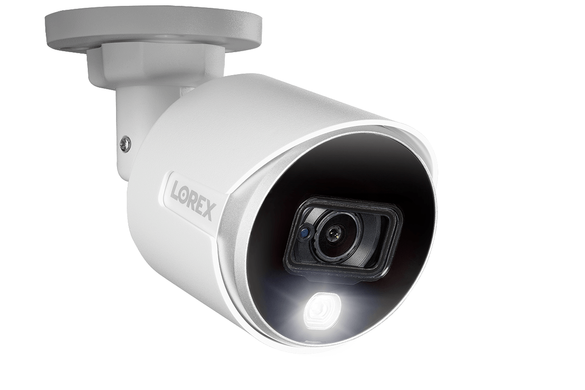 4K Ultra HD Security System with Four 4K (8MP) Active Deterrence Cameras featuring Smart Motion Detection and Smart Home Voice Control