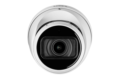 Lorex 4K (32 Camera Capable) 6TB Wired NVR System with Nocturnal 3 Smart IP Turret Cameras Featuring Motorized Varifocal Lens and 30FPS Recording