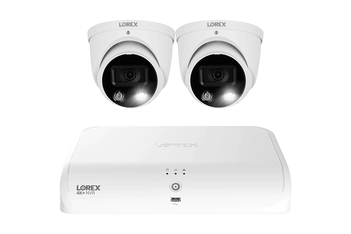 Lorex Fusion Series 4K+ 16 Channel (8 Wired + 8 Fusion Wi-Fi) 2TB Wired System with H13 Wired 4K IP Dome Cameras