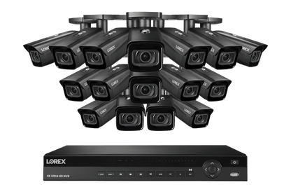 Lorex 4K (16 Camera Capable) 6TB Wired NVR System with Nocturnal 3 Smart IP Bullet Cameras with Motorized Varifocal Lens