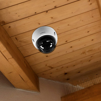 Lorex A10 4K IP Wired Dome Security Camera with Listen-In Audio and IK10 Vandal Proof Rating