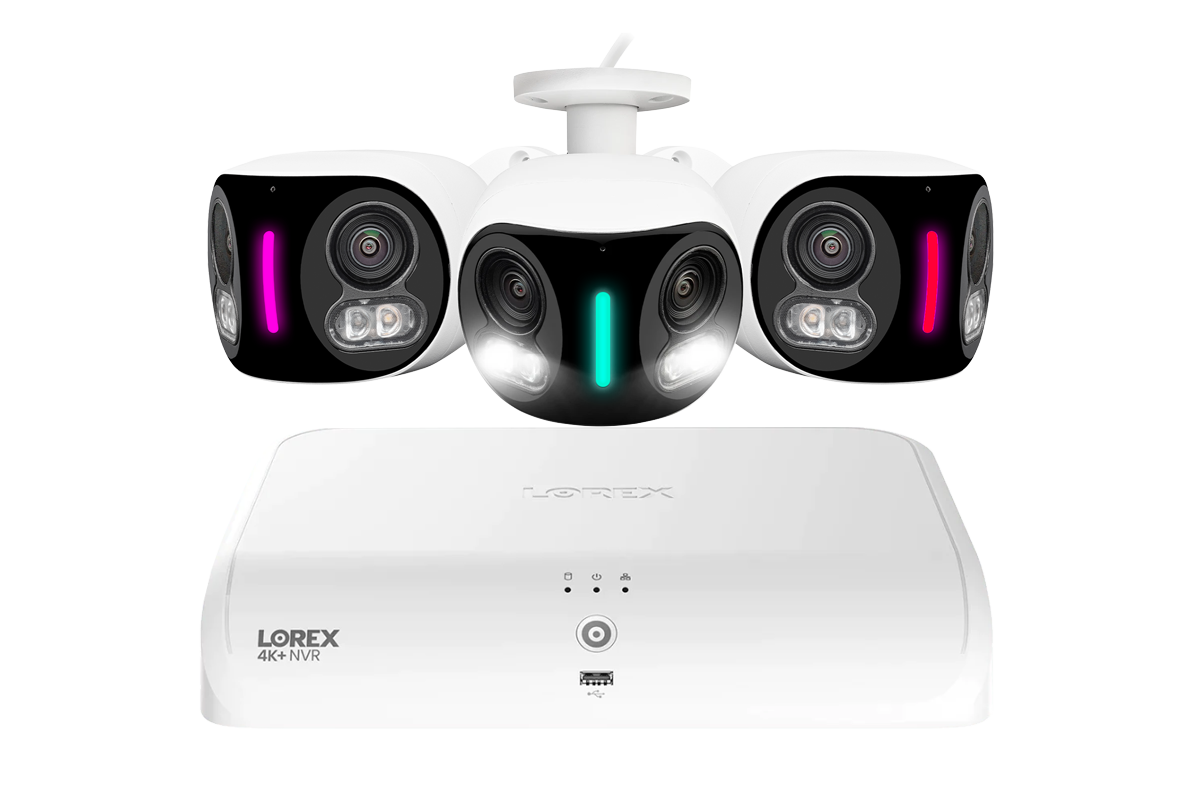 Lorex Fusion Series 4K+ 16 Channel (8 Wired + 8 Fusion Wi-Fi) 2TB Wired System with H20 Wired 4K IP Dual Lens Cameras