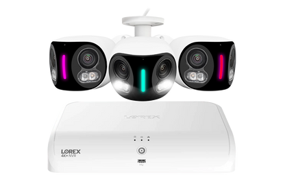 Lorex Fusion Series 4K+ 16 Channel (8 Wired + 8 Fusion Wi-Fi) 2TB Wired System with H20 Wired 4K IP Dual Lens Cameras