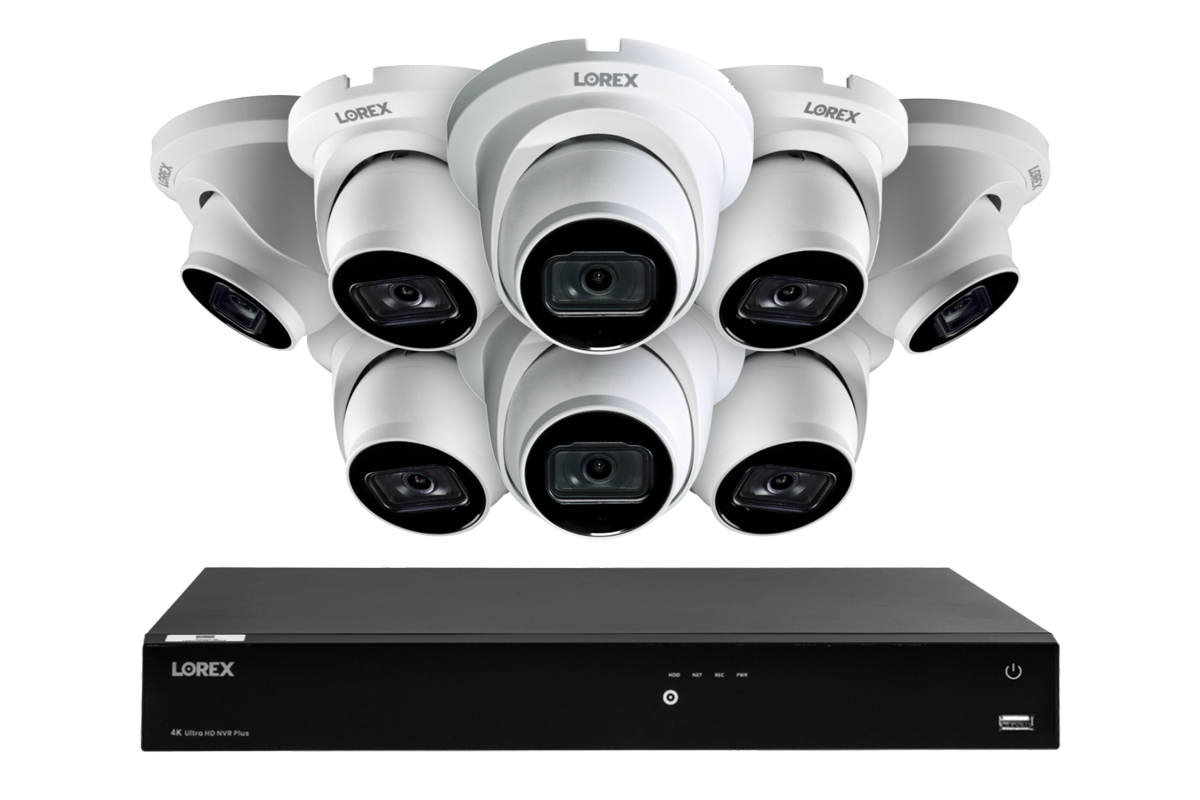 Lorex Fusion Series 4K 16 Camera Capable (Wired or Fusion Wi-Fi) 6TB Wired NVR System with A14 IP Dome Cameras