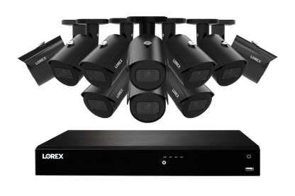 Lorex Fusion Series 4K 16 Camera Capable (Wired or Fusion Wi-Fi) 6TB Wired NVR System with A14 IP Bullet Cameras