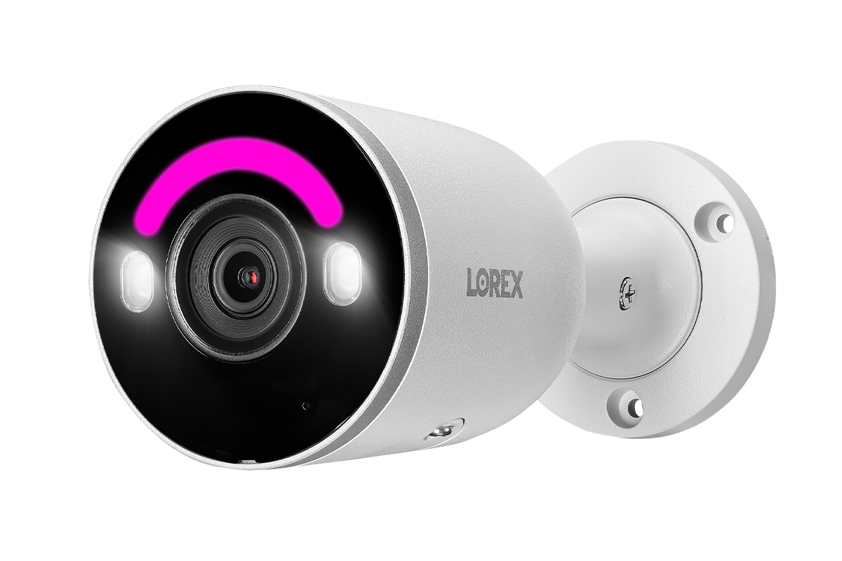 Lorex Fusion 4K 16 Camera Capable (8 Wired + 8 Fusion Wi-Fi) 2TB Wired NVR System with IP Bullet Cameras Featuring Smart Security Lighting