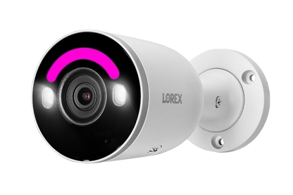 Lorex Fusion 4K 16 Camera Capable (8 Wired + 8 Fusion Wi-Fi) 2TB Wired NVR System with IP Bullet Cameras Featuring Smart Security Lighting