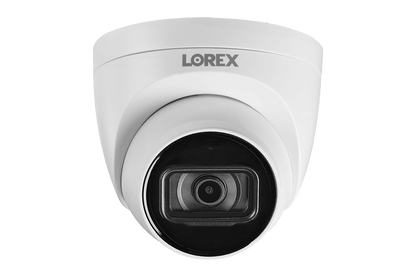 8-Channel Fusion NVR System with 4K (8MP) IP Dome Cameras with Listen-In Audio