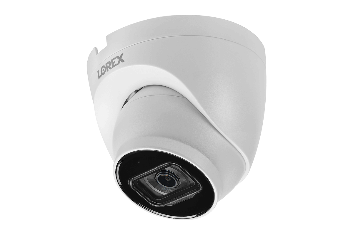 8-Channel Fusion NVR System with 4K (8MP) IP Dome Cameras with Listen-In Audio