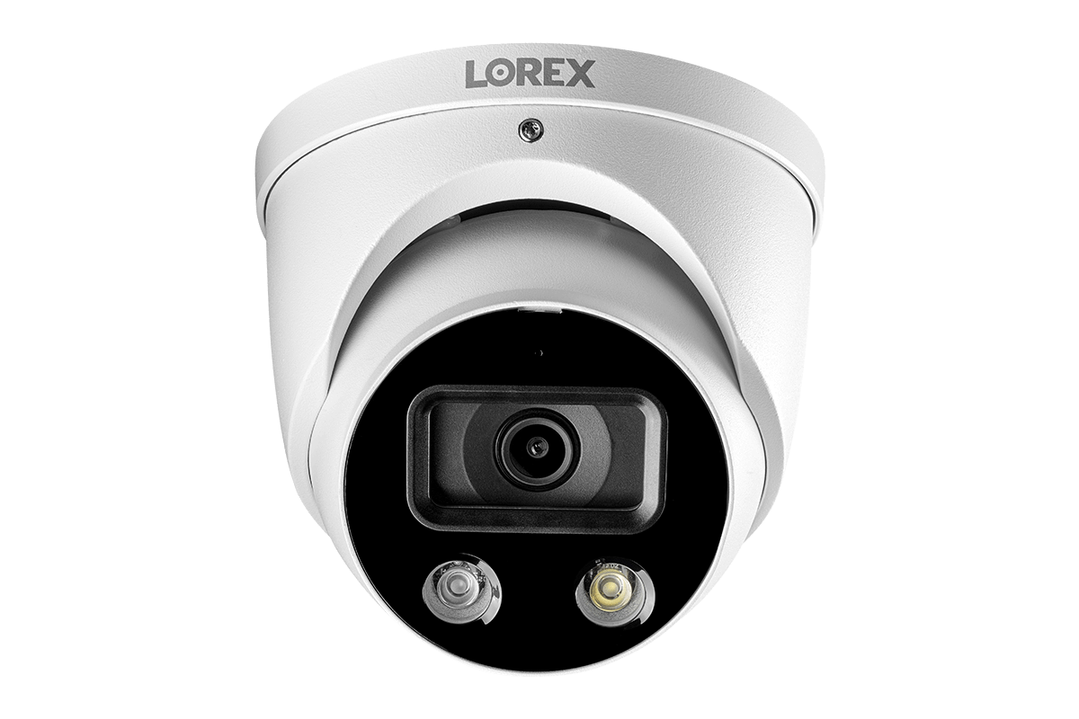 8-Channel Fusion NVR System with Dome and Bullet Smart Deterrence 4K IP Cameras