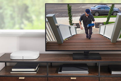 8-Channel NVR Fusion System with Four Smart Deterrence IP Dome Security Cameras and Two Indoor Wi-Fi Cameras