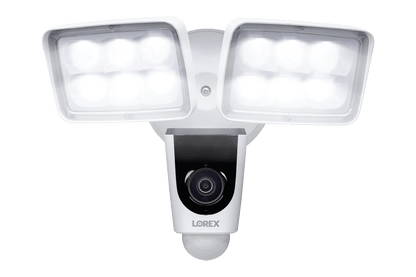 8-Channel NVR Fusion System with Six 4K (8MP) IP Cameras, HD Smart Indoor Wi-Fi Security Camera and Wi-Fi Floodlight Camera