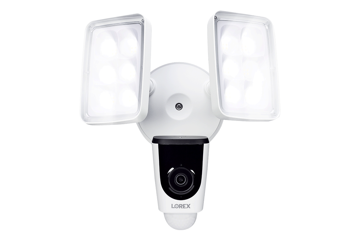 8-Channel NVR Fusion System with Six 4K Smart Deterrence IP Dome Security Cameras, 2K Wi-Fi Video Doorbell, Wi-Fi Floodlight Camera and Smart Sensor Starter Kit
