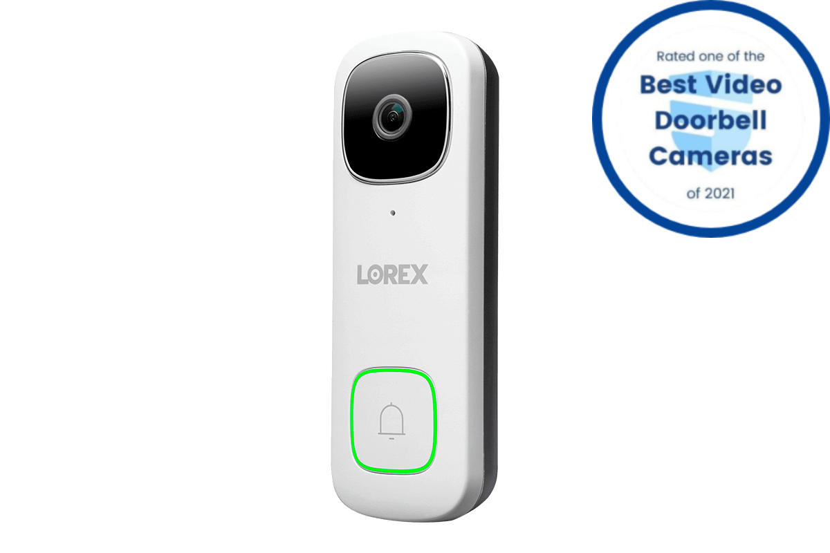 8-Channel NVR Fusion System with Six 4K Smart Deterrence IP Dome Security Cameras, 2K Wi-Fi Video Doorbell, Wi-Fi Floodlight Camera and Smart Sensor Starter Kit