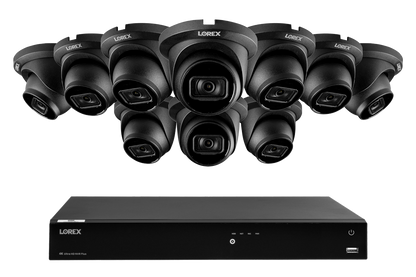Lorex Fusion Series 4K 16 Camera Capable (Wired or Fusion Wi-Fi) 4TB Wired NVR System with A14 IP Dome Cameras