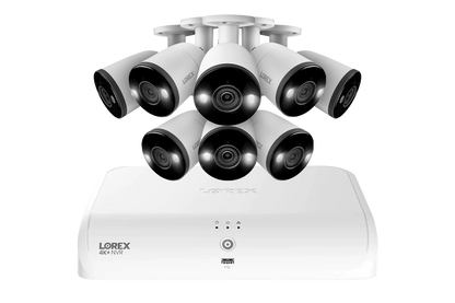 Lorex Fusion Series 4K+ 16 Channel (8 Wired + 8 Fusion Wi-Fi) 2TB Wired System with H13 Wired 4K IP Bullet Cameras