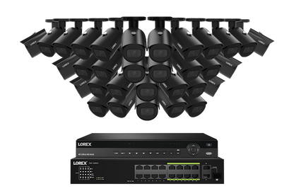 Lorex Elite Series 4K 32 Camera Capable 8TB Wired NVR System with 4MP (2K) A4 IP Bullet Cameras
