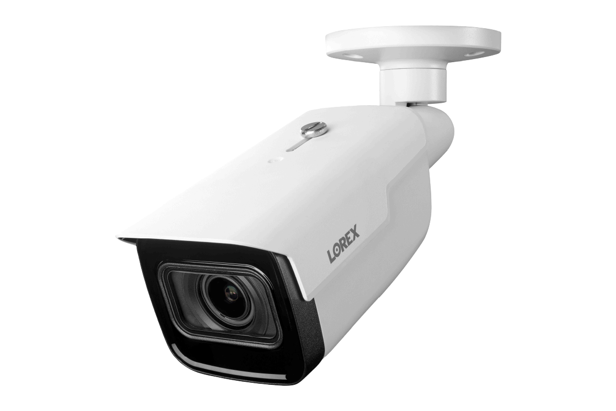 Lorex 4K IP Wired Bullet Security Camera with Motorized Varifocal Lens and Real-Time 30FPS Recording