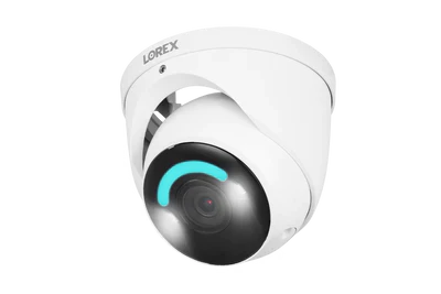 Lorex Fusion Series 4K 16 Camera Capable (Wired of Fusion Wi-Fi) 4TB Wired NVR System with Eight H16 IP Dome Cameras, One 2K Battery-Operated Doorbell, and One 2K Outdoor Floodlight