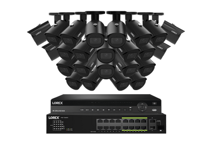Lorex Elite Series 4K 32 Camera Capable 6TB Wired NVR System with A14 IP Bullet Cameras
