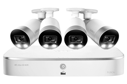 4K 8-channel 2TB Wired NVR System with Smart Deterrence Cameras