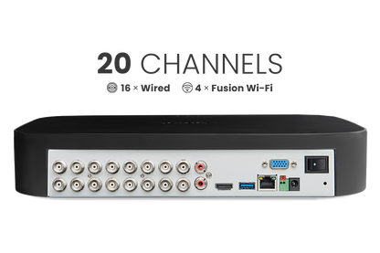 Lorex Fusion 4K 20-Channel (16 Wired and 4 Fusion Wi-Fi) Digital Video Recorder